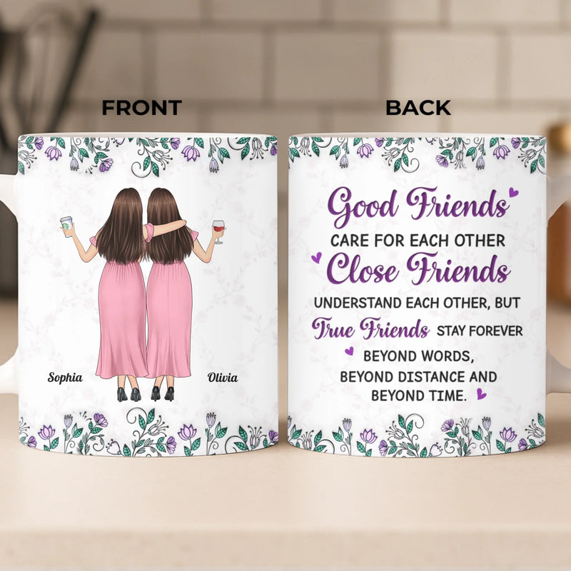 Custom Mug - Personalized Best Friend Birthday Gifts For Women, Besties, Sisters, BFF - Forever My Favorite Chaos Crew