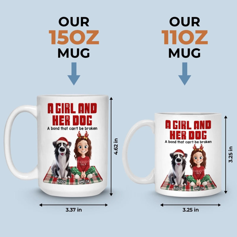 Custom Mug - Personalized Christmas Birthday Gifts For Dog Lovers, Dog Dad And Mom - Every Walk, Every Wag, Pure Love