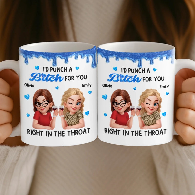 Custom Mug - Personalized Best Friend Birthday Gifts For Women, Besties, Sisters, BFF - Together Through Every Chapter