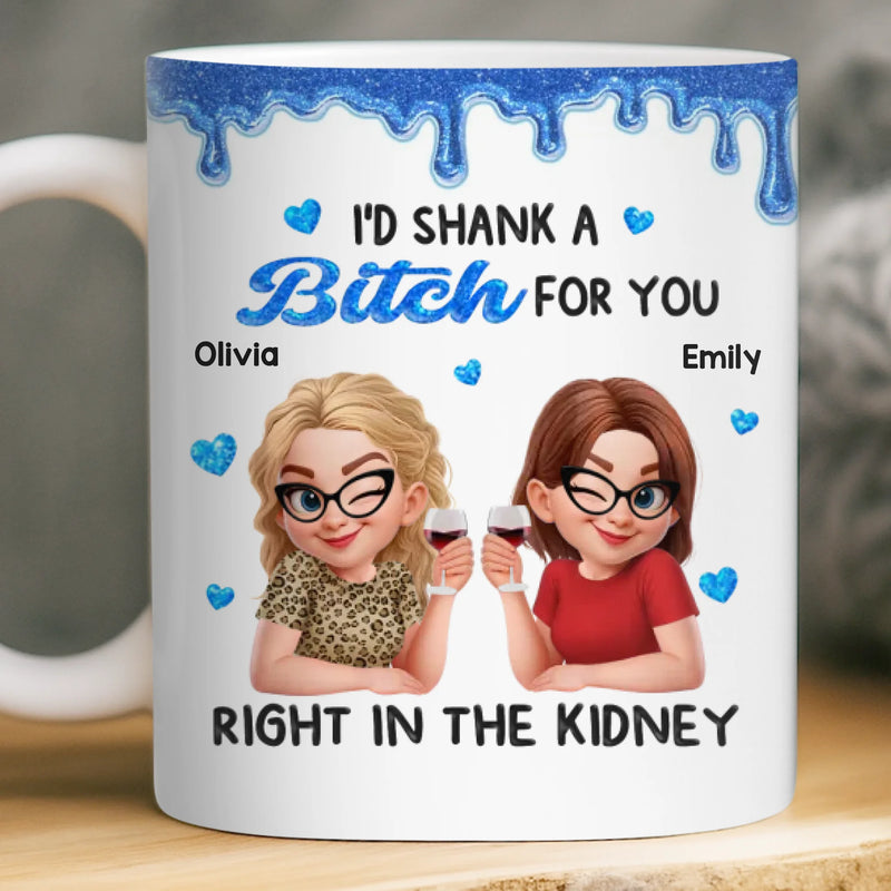 Custom Mug - Personalized Best Friend Birthday Gifts For Women, Besties, Sisters, BFF - Together Through Every Chapter
