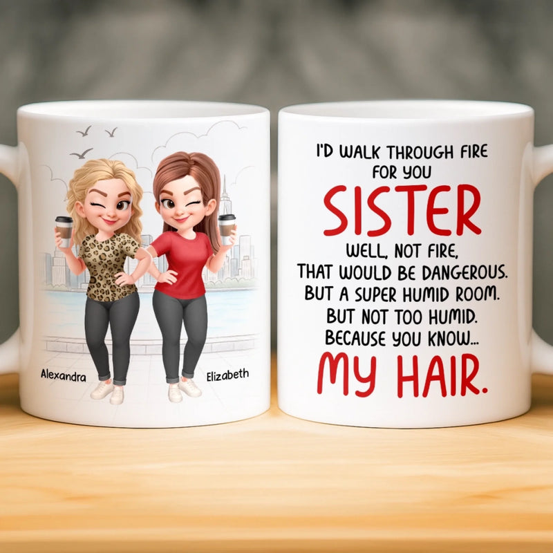 Custom Mug - Personalized Best Friend Birthday Gifts For Women, Besties, Sisters, BFF - You Make My Heart Smile