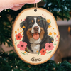 Custom Photo Wood Ornament - Personalized Pet Christmas Memorial Sympathy Gifts For Dogs, Cats - Always Missed Always Loved