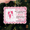 Custom Acrylic Ornament - Personalized Best Friend Christmas Birthday Gifts For Women, Besties, Sisters, BFF - Sleigh Bells And Shared Laughs