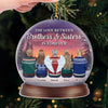 Custom Acrylic Ornament - Personalized Christmas Birthday Gifts For Brother, Sister - Sibling Love Lasts Forever