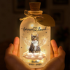 Custom Photo Glass Bottle LED Light - Personalized Pet Memorial Sympathy Gifts For Dogs, Cats - Always With Me In Spirit