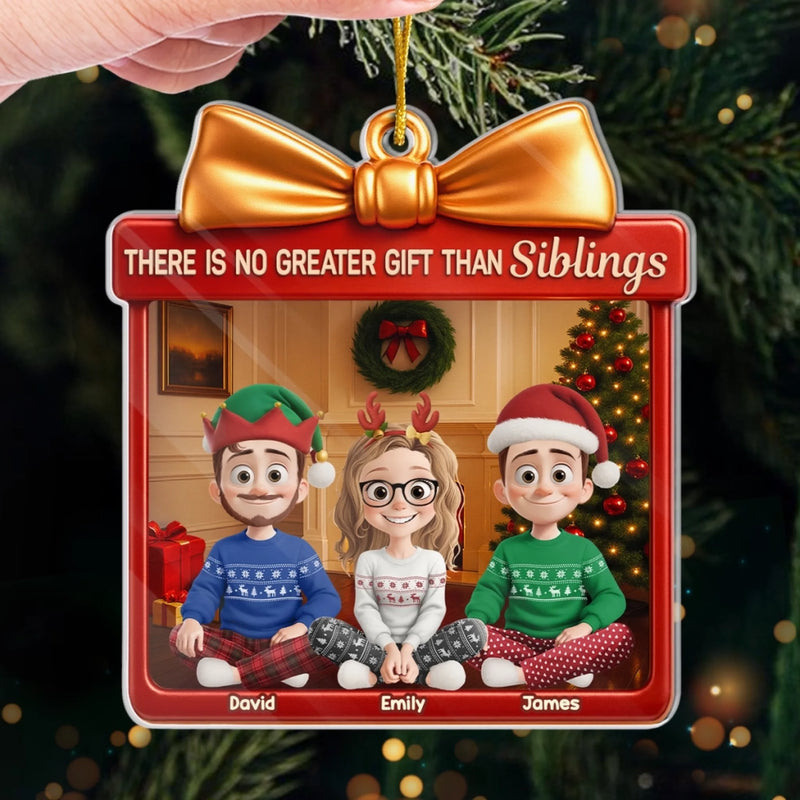 Custom Acrylic Ornament - Personalized Christmas Birthday Gifts For Brother, Sister - Home Glows Bright
