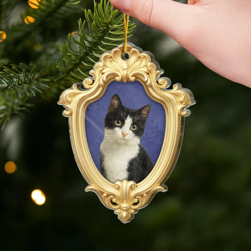 Custom Photo Acrylic Ornament - Personalized Christmas Birthday Gifts For Dog Cat Lovers, Dog Dad And Mom, Cat Owners - My Heart Belongs To My Pet