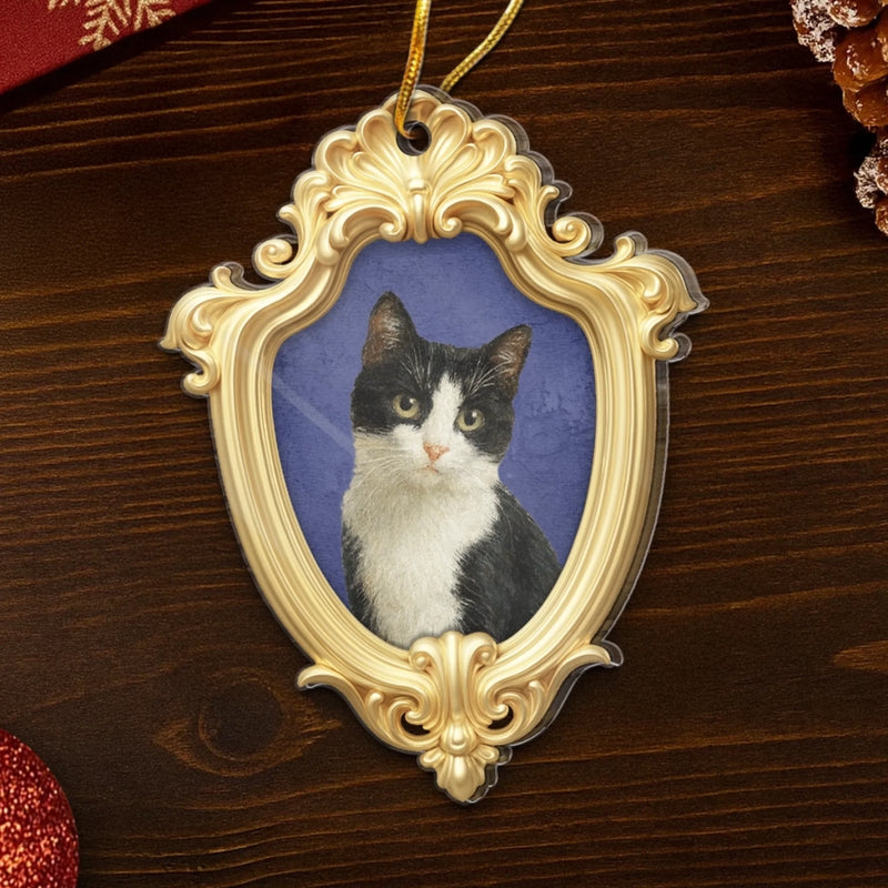Custom Photo Acrylic Ornament - Personalized Christmas Birthday Gifts For Dog Cat Lovers, Dog Dad And Mom, Cat Owners - My Heart Belongs To My Pet