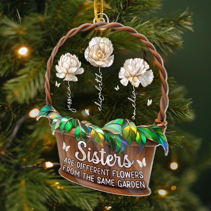 Custom Acrylic Ornament - Personalized Best Friend Christmas Birthday Gifts For Women, Besties, Sisters, BFF - Forever My Favorite People