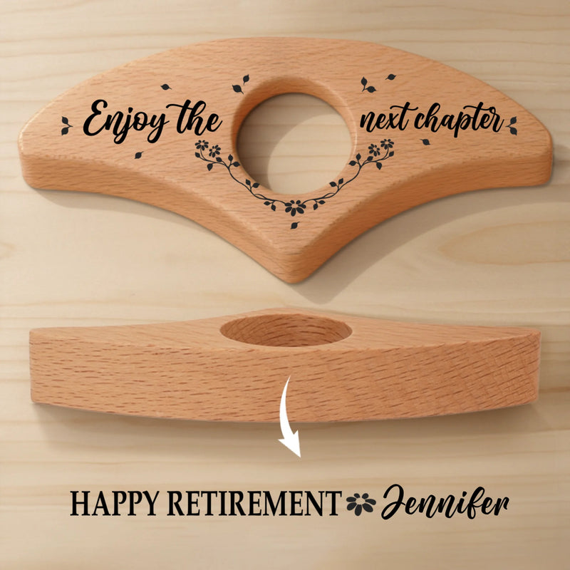Custom Book Page Holder - Personalized Christmas Bookish Retirement Gifts For Book Lovers, Bookworms, Readers - Time To Read, Rest And Rediscover Life