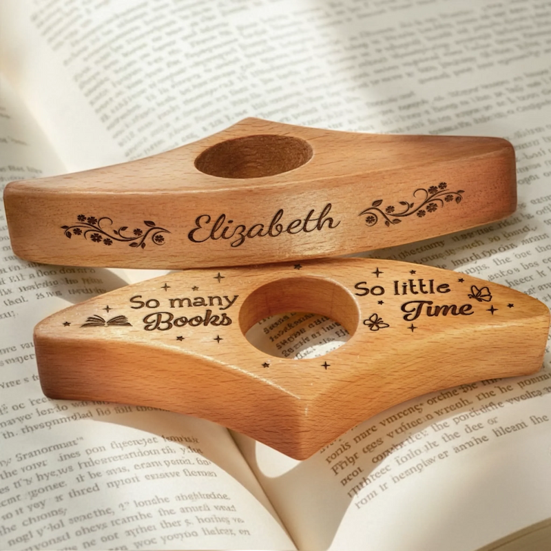 Custom Book Page Holder - Personalized Christmas Bookish Gifts For Book Lovers, Bookworms, Readers - Book Nerd, Chapter Queen