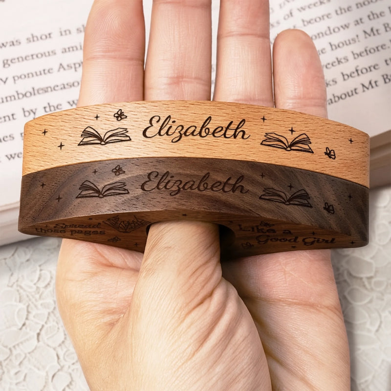 Custom Book Page Holder - Personalized Christmas Bookish Gifts For Book Lovers, Bookworms, Readers - Romance Readers Never Rest