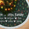 Custom Tree Skirt - Personalized Christmas Birthday Gifts For Mom, Dad, Brother, Sister, Kids - Joy Begins Beneath This Tree