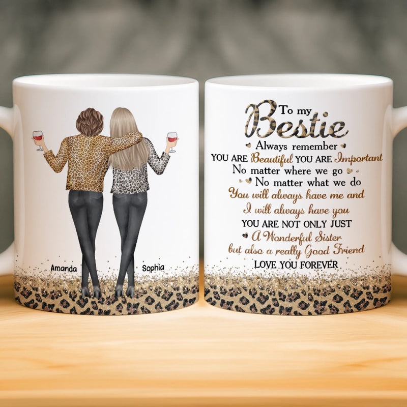 Custom Mug - Personalized Best Friend Birthday Gifts For Women, Besties, Sisters, BFF - Trust Never Failed