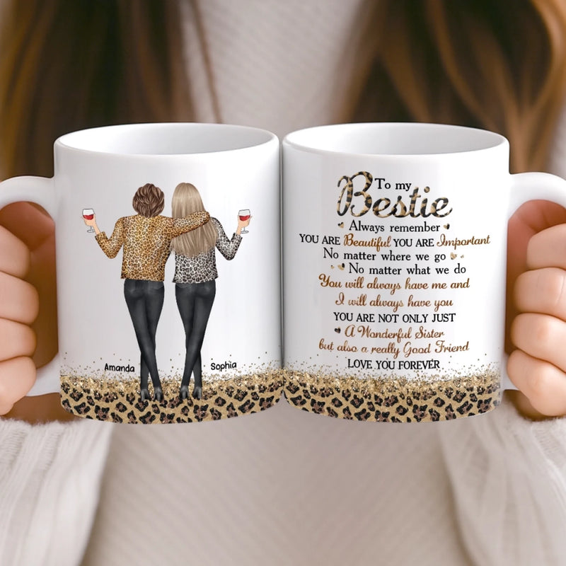 Custom Mug - Personalized Best Friend Birthday Gifts For Women, Besties, Sisters, BFF - Trust Never Failed