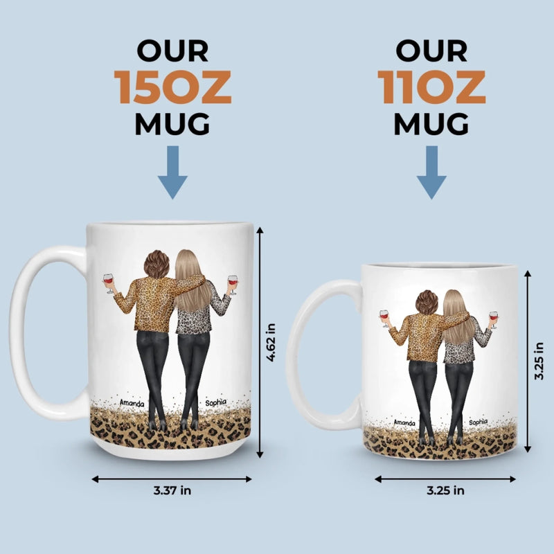 Custom Mug - Personalized Best Friend Birthday Gifts For Women, Besties, Sisters, BFF - Trust Never Failed