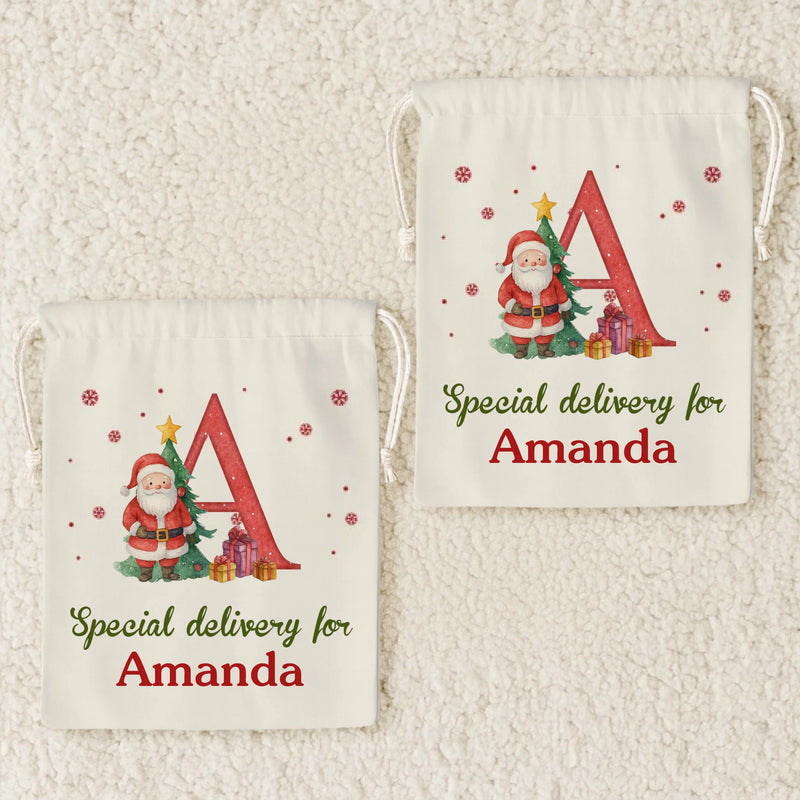 Custom Snowman Favor Bag - Personalized Christmas Birthday Gifts For Kids - Sweet Holiday Joy