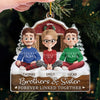 Custom Acrylic Ornament - Personalized Christmas Birthday Gifts For Brother, Sister - Warm Hearts Forever