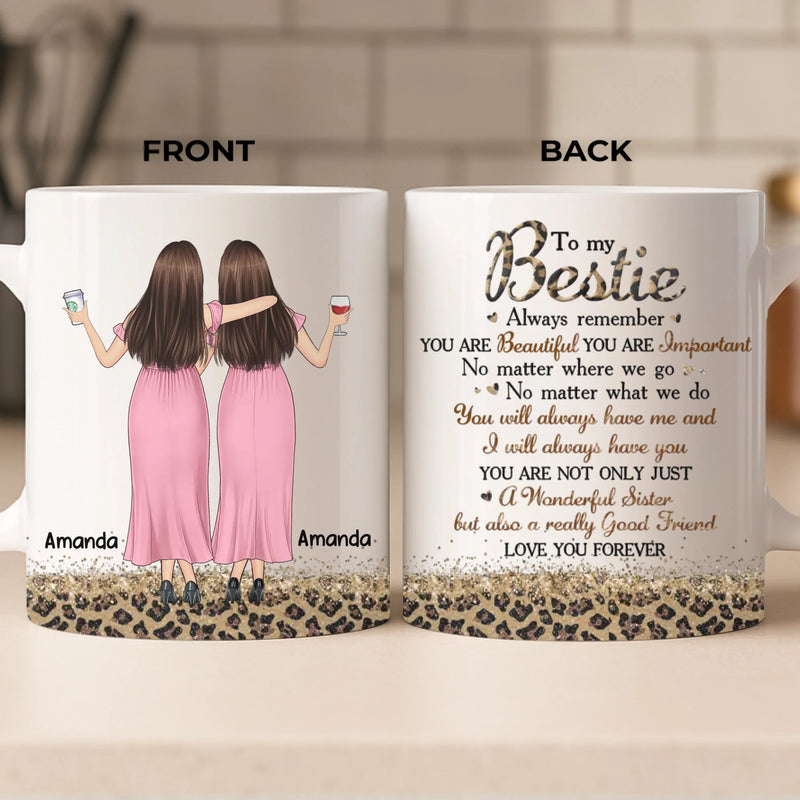 Custom Mug - Personalized Best Friend Birthday Gifts For Women, Besties, Sisters, BFF - Trust Never Failed
