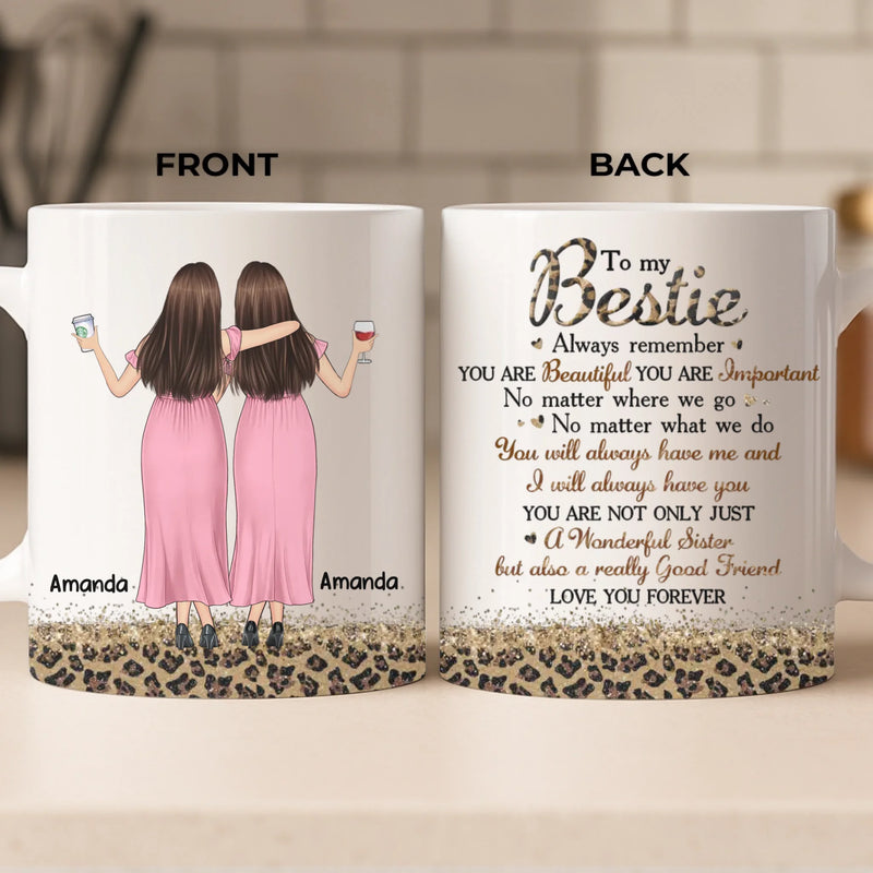 Custom Mug - Personalized Best Friend Birthday Gifts For Women, Besties, Sisters, BFF - Trust Never Failed