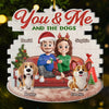 Custom Acrylic Ornament - Personalized Anniversary Christmas Wedding Gifts For Husband And Wife, Dog Cat Lovers - Fetching Memories Together
