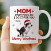 Custom Mug - Personalized Christmas Birthday Gifts For Dog Lovers, Dog Dad And Mom - Official Poop Manager Of The Year