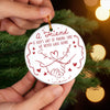 Custom Ceramic Ornament - Personalized Best Friend Christmas Birthday Gifts For Women, Besties, Sisters, BFF - Shared Smiles Endless Stories