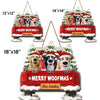 Custom Wood Sign - Personalized Christmas Birthday Gifts For Dog Lovers, Dog Dad And Mom - Merry Woofmas Ya Filthy Animal