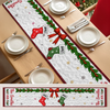 Custom Table Runner - Personalized Christmas Birthday Gifts For Mom, Dad, Brother, Sister, Kids - Together We Make Christmas Glow