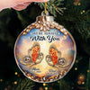 Custom Cardinal Acrylic Ornament - Personalized Christmas Memorial Sympathy Gifts For Loss Of Mom, Dad - Your Love Echoes Through Time