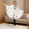 Custom Poncho Wearable Blanket - Personalized Christmas Bookish Gifts For Book Lovers, Bookworms, Readers - Book Hangover In Progress