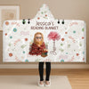 Custom Poncho Wearable Blanket - Personalized Christmas Bookish Gifts For Book Lovers, Bookworms, Readers - Book Hangover In Progress