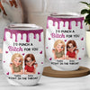 Custom Wine Tumbler - Personalized Best Friend Birthday Gifts For Women, Besties, Sisters, BFF - My Ride Or Die Since Day One