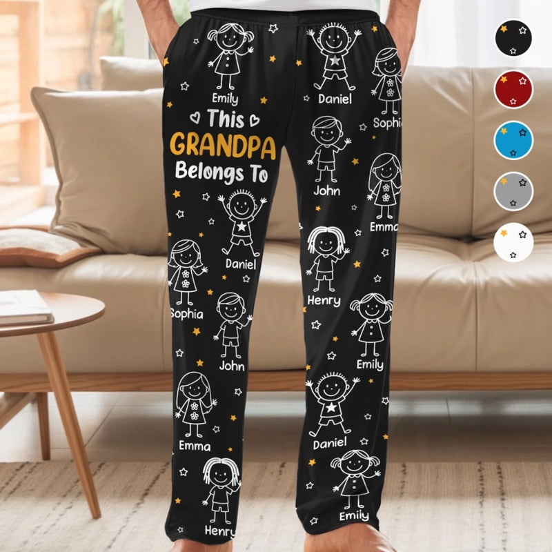 Custom Pajama Pants - Personalized Christmas Birthday Gifts For Grandma, Grandpa, Dog Cat Lovers - Made With Love And Grandkid Chaos