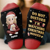 Custom Crew Socks - Personalized Christmas Birthday Gifts For Women, Men - Busy Falling In Love In A Hallmark Plot