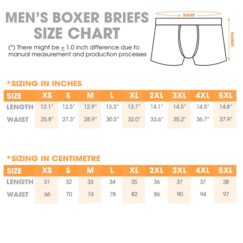 Custom Photo Boxer Briefs, Men's Boxers - Personalized Anniversary Christmas Wedding Gifts For Husband And Wife, Him And Her - Naughty List Approved