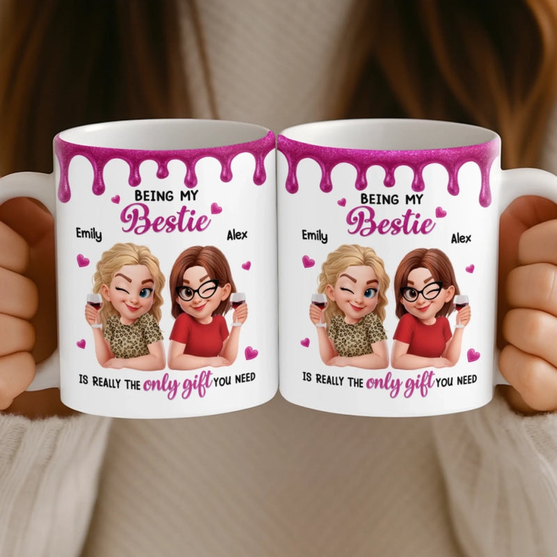 Custom Mug - Personalized Best Friend Birthday Gifts For Women, Besties, Sisters, BFF - My Peaceful Madness