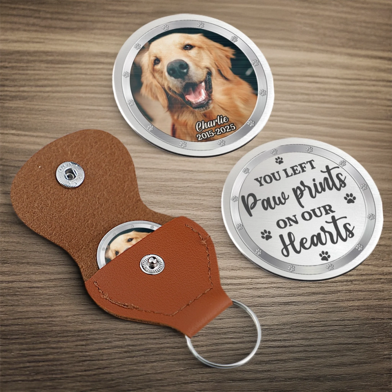Custom Photo Pocket Hug - Personalized Pet Memorial Sympathy Gifts For Dogs, Cats - Missed But Never Forgotten
