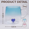 Custom Gradient Glass Mug - Personalized Best Friend Birthday Gifts For Women, Besties, Sisters, BFF - More Than Just Friends