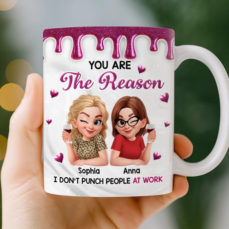 Custom Mug - Personalized Funny Gifts For Coworker, Work Bestie - Work Now Cry Later