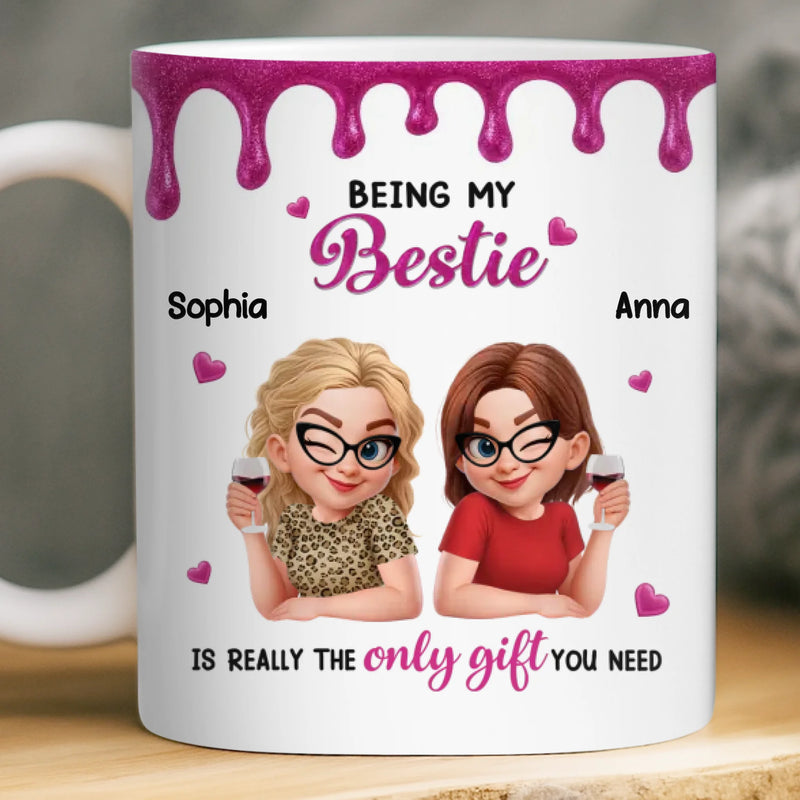 Custom Mug - Personalized Best Friend Birthday Gifts For Women, Besties, Sisters, BFF - My Peaceful Madness