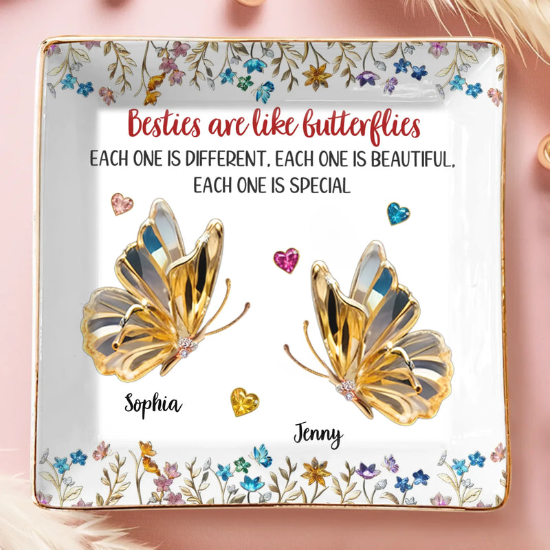 Custom Full-Print Jewelry Dish - Personalized Best Friend Birthday Gifts For Women, Besties, Sisters, BFF  - Shared Secrets Forever