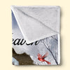 Custom Photo Cardinal Blanket - Personalized Memorial Sympathy Gifts For Loss Of Mom, Dad - Your Love Still Surrounds Me