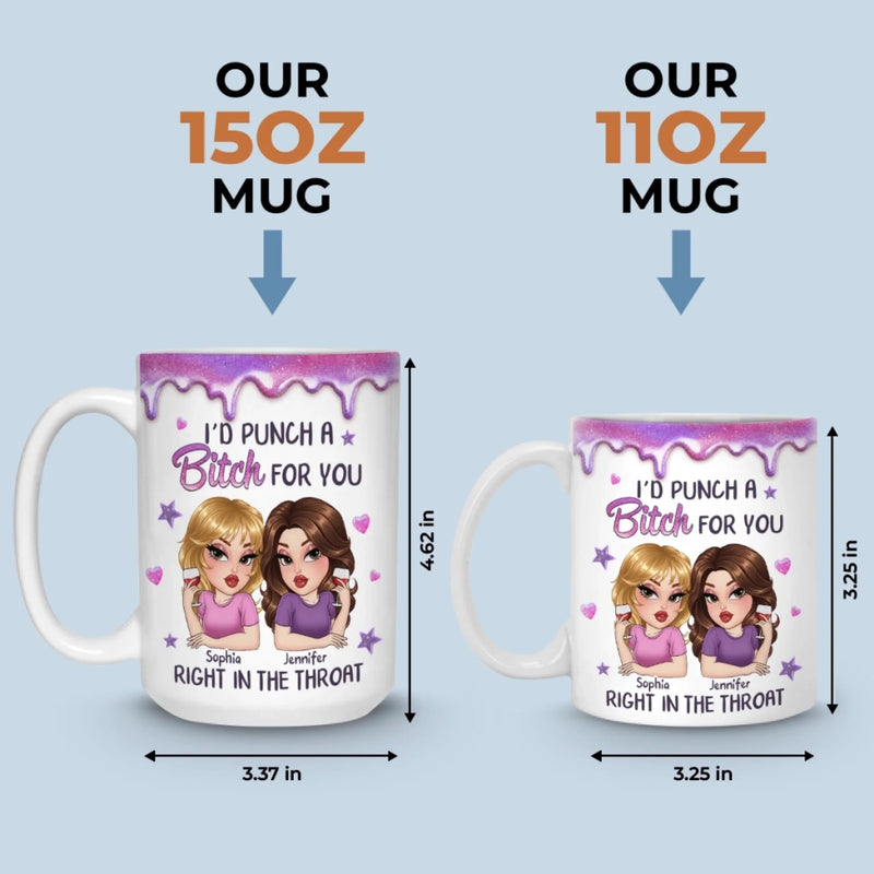 Custom Mug - Personalized Best Friend Birthday Gifts For Women, Besties, Sisters, BFF - Energy Feels Like Home