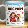 Custom Mug - Personalized Christmas Birthday Gifts For Dog Lovers, Dog Dad And Mom - Proud Dog Mom Energy