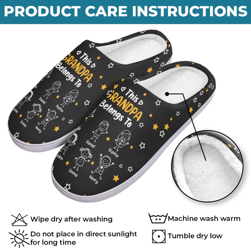 Custom Fluffy Slippers - Personalized Christmas Birthday Gifts For Mom, Dad, Grandma, Grandpa - Love Wrapped In Warmth