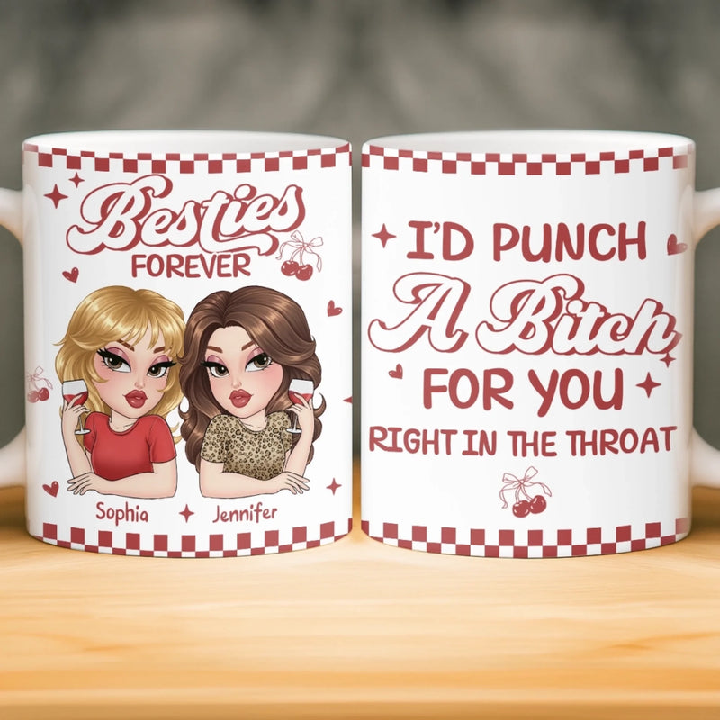 Custom Mug - Personalized Best Friend Birthday Gifts For Women, Besties, Sisters, BFF - My Favorite Kind Of Peace
