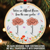 Custom Embroidered Ornament - Personalized Best Friend Christmas Birthday Gifts For Women, Besties, Sisters, BFF - Life Is Better With You