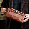 Custom Engraved Leather Toiletry Bag - Personalized Birthday Gifts For Dad, Brother, Grandpa, Husband - Journey Defines You