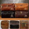 Custom Engraved Leather Toiletry Bag - Personalized Birthday Gifts For Dad, Brother, Grandpa, Husband - Timeless Bond Endless Love